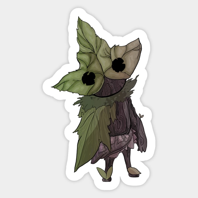 Leafy Boi Sticker by kwardart